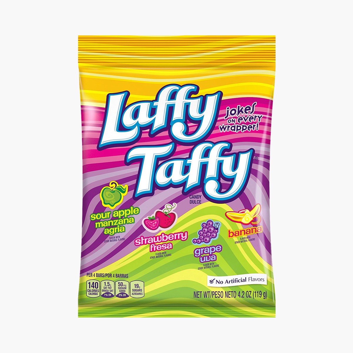 Wonka Laffy Taffy Bonbons acidulés aux fruits à mâcher