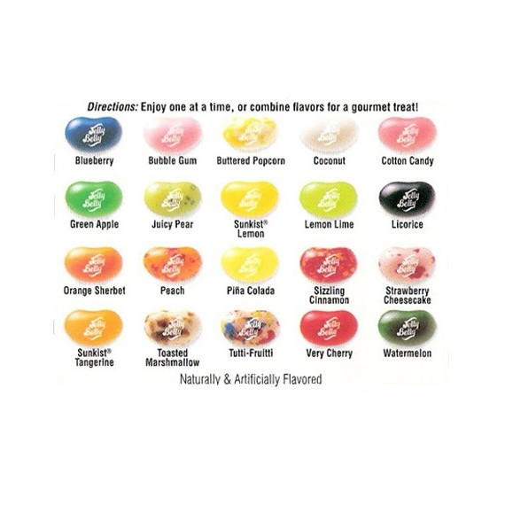 Jelly Belly 20 saveurs 100g