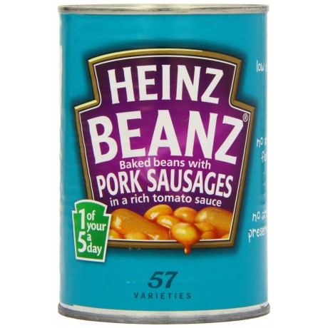Heinz Baked beans with Pork Sausages 