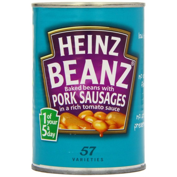 Heinz Baked beans with Pork Sausages 