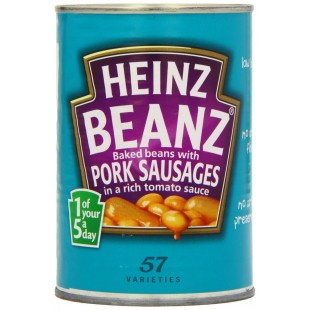 Heinz Baked beans with Pork Sausages