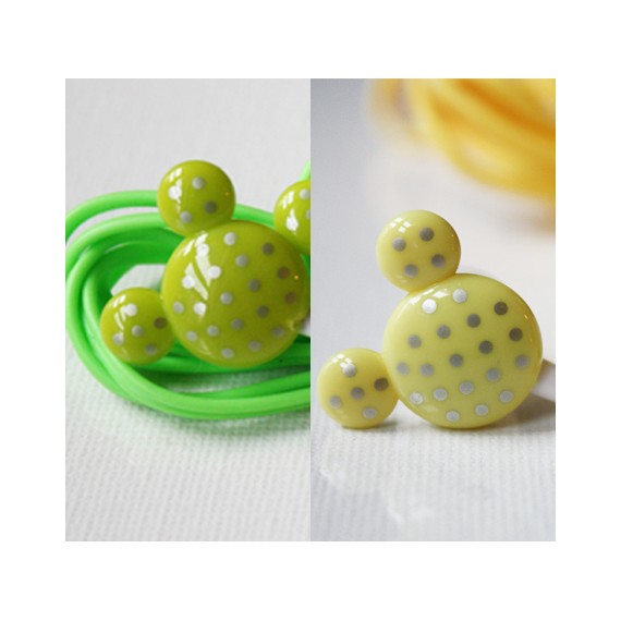 ecouteurs-mickey-jaune-pois-argent