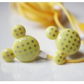 ecouteurs-mickey-jaune-pois-argent