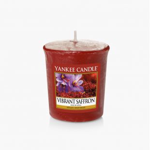 Vibrant Saffron Votive