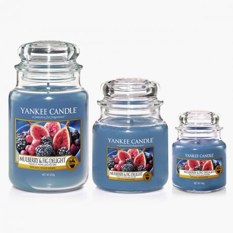 Yankee Candle Mulberry & Fig Delight Bougies Jarres Collection Fall In Love