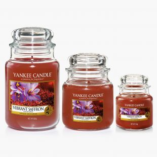 Yankee Candle Vibrant Saffron Bougies Jarres Collection Fall In Love