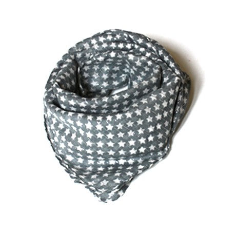 foulard-gris-etoile