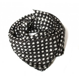 Foulard Noir étoilé