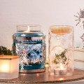 accessoires décoration argenté et doré bougies noel Yankee Candle