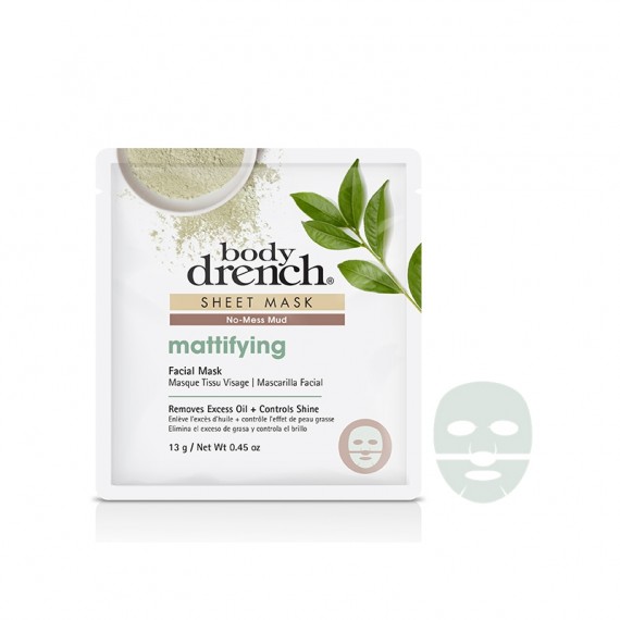 Body Drench Masque Tissu No-Mess Mud Mattiffying