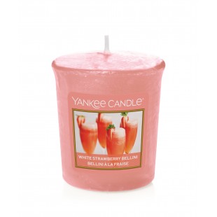 White strawberry Bellini Votive