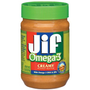 JIF Creamy Peanut Butter Omega 3