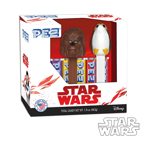 Coffret PEZ Star Wars Episode 8 - Chewbacca & Porg