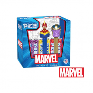 Coffret PEZ MARVEL Captain Marvel & Thanos