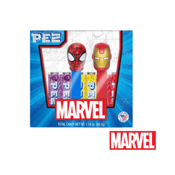 Coffret PEZ MARVEL Spider-Man & Iron Man