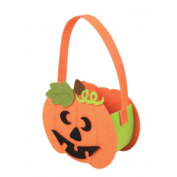 Mini Sac Citrouille Halloween Feutrine