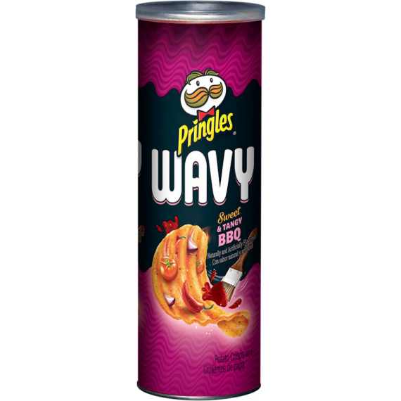 Pringles Wavy Sweet & Tangy BBQ