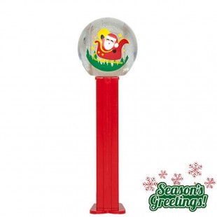 Pez US Snowglobe Santa In Sleigh - Noël