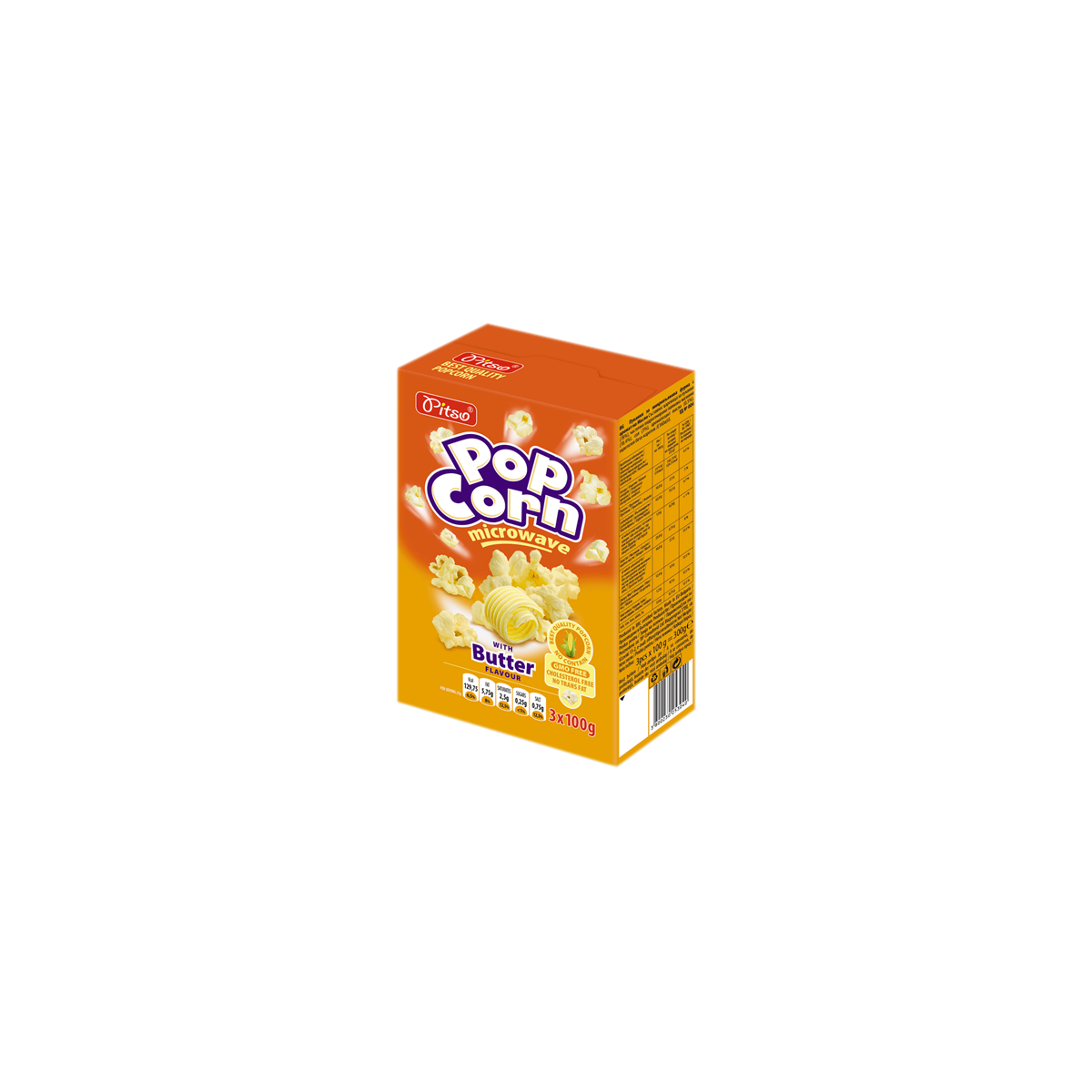 Popcorn Gout Beurre MicroOndes 3 sachets de 100g