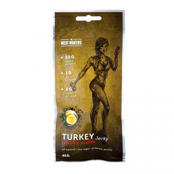 Turkey Jerkey Lemon & Pepper The Meat Makers