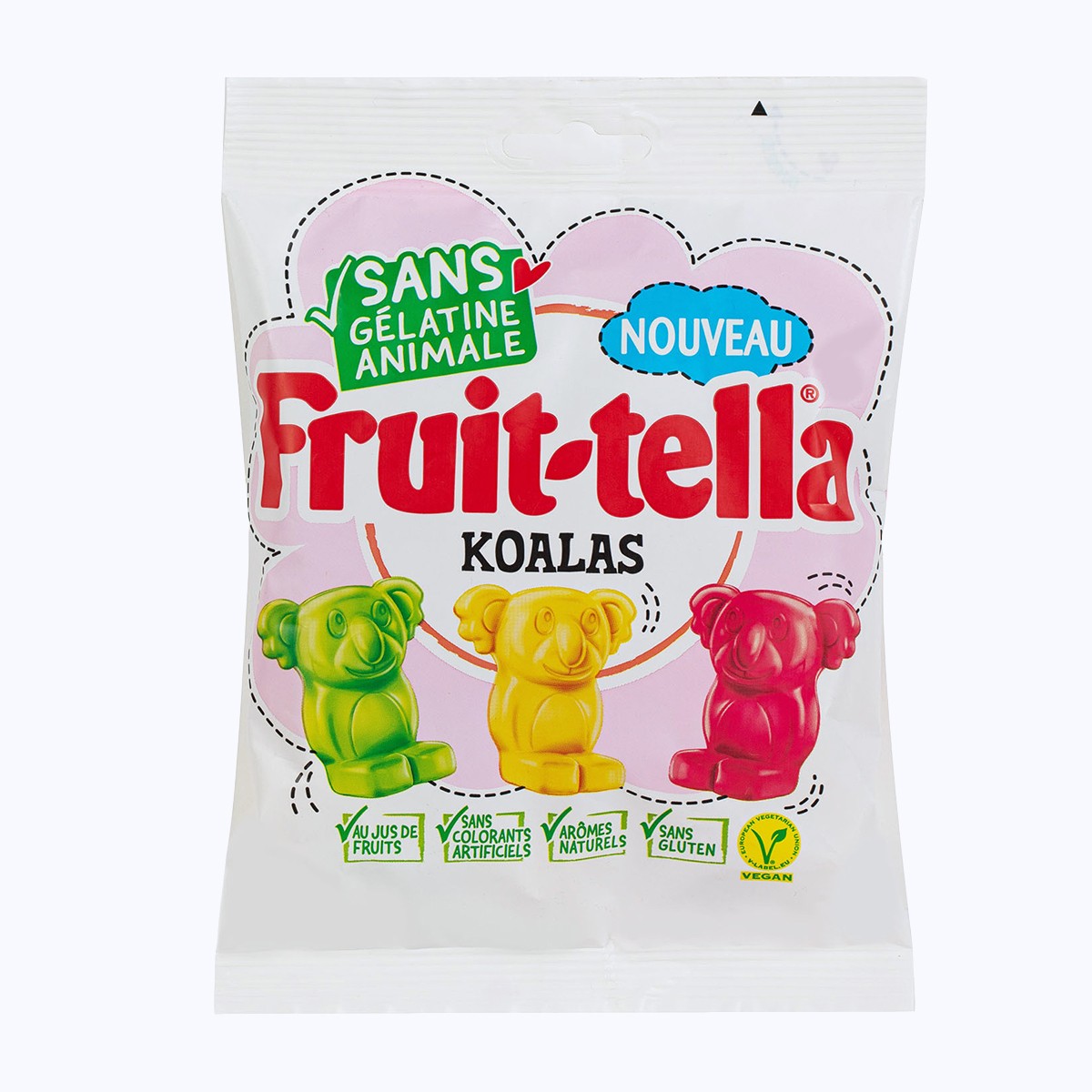 FruitTella Koalas Bonbons fruités VEGAN SANS GLUTEN sachet 150g