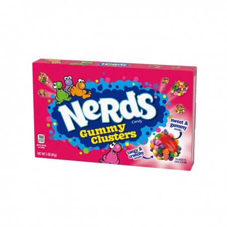 Bonbons Nerds goût framboise et fruits tropicaux - 47 g