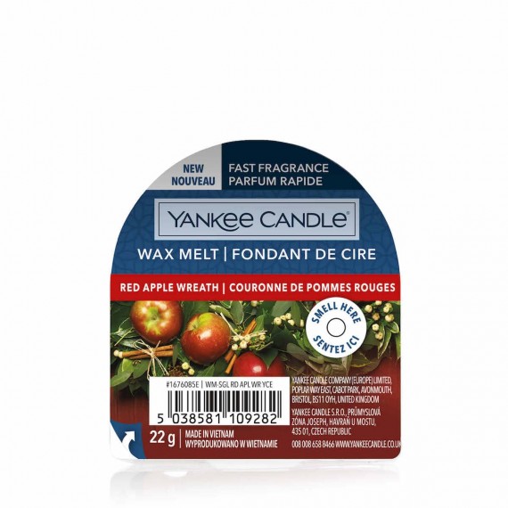 Fondant de Cire Red Apple Wreath Yankee Candle