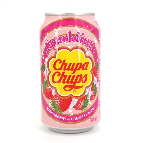 Chupa Chups Strawberry & Cream Sparkling Soda
