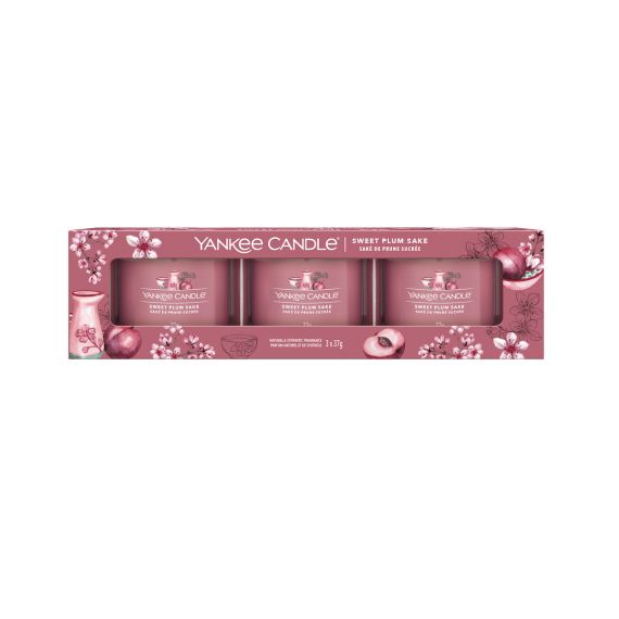 Sweet Plum Sake Coffret 3 Votives en Verre