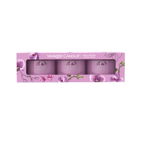 Wild Orchid Coffret 3 Votives en Verre