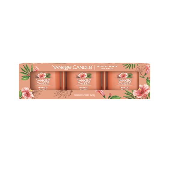 Tropical Breeze Coffret 3 Votives en Verre