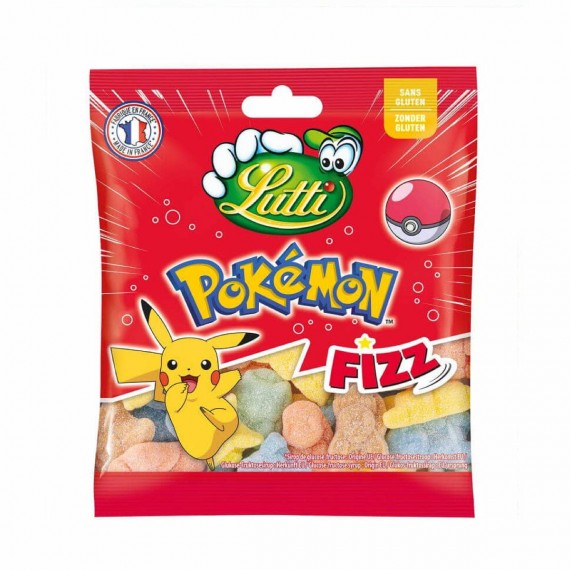 Lutti Pokemon Fizz  Bonbons Pokemon acidulés sans gluten