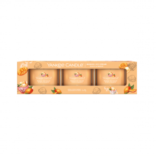 Mango Ice Cream Coffret 3 Votives en Verre