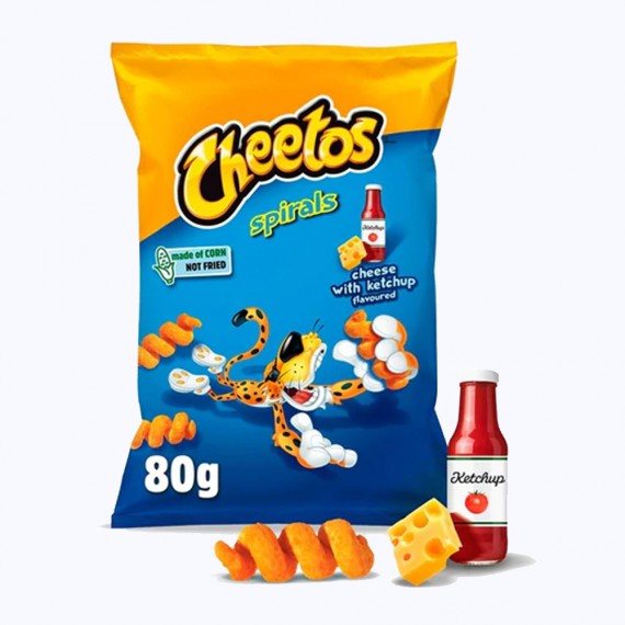 Cheetos spirales cheese & ketchup