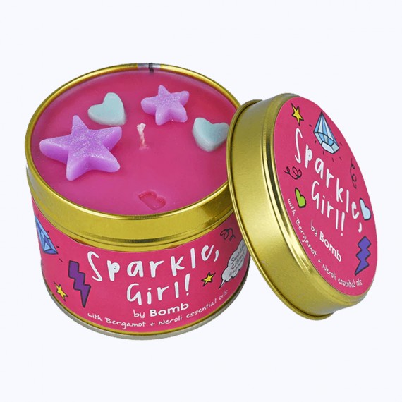 Bougie Sparkle girl bomb cosmetics
