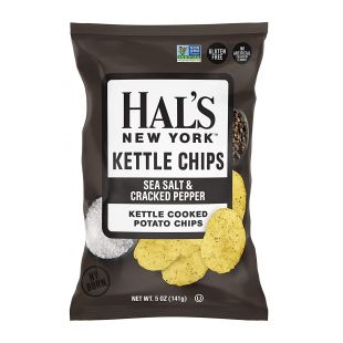 Sea Salt & Cracked Pepper Kettle Chips Hal's New York