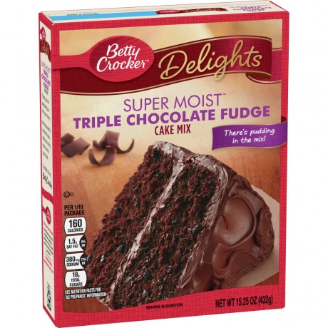 Super Moist Triple Chocolate Fudge Cake Mix Betty Crocker