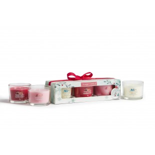 Coffret cadeau 3 votives en verre