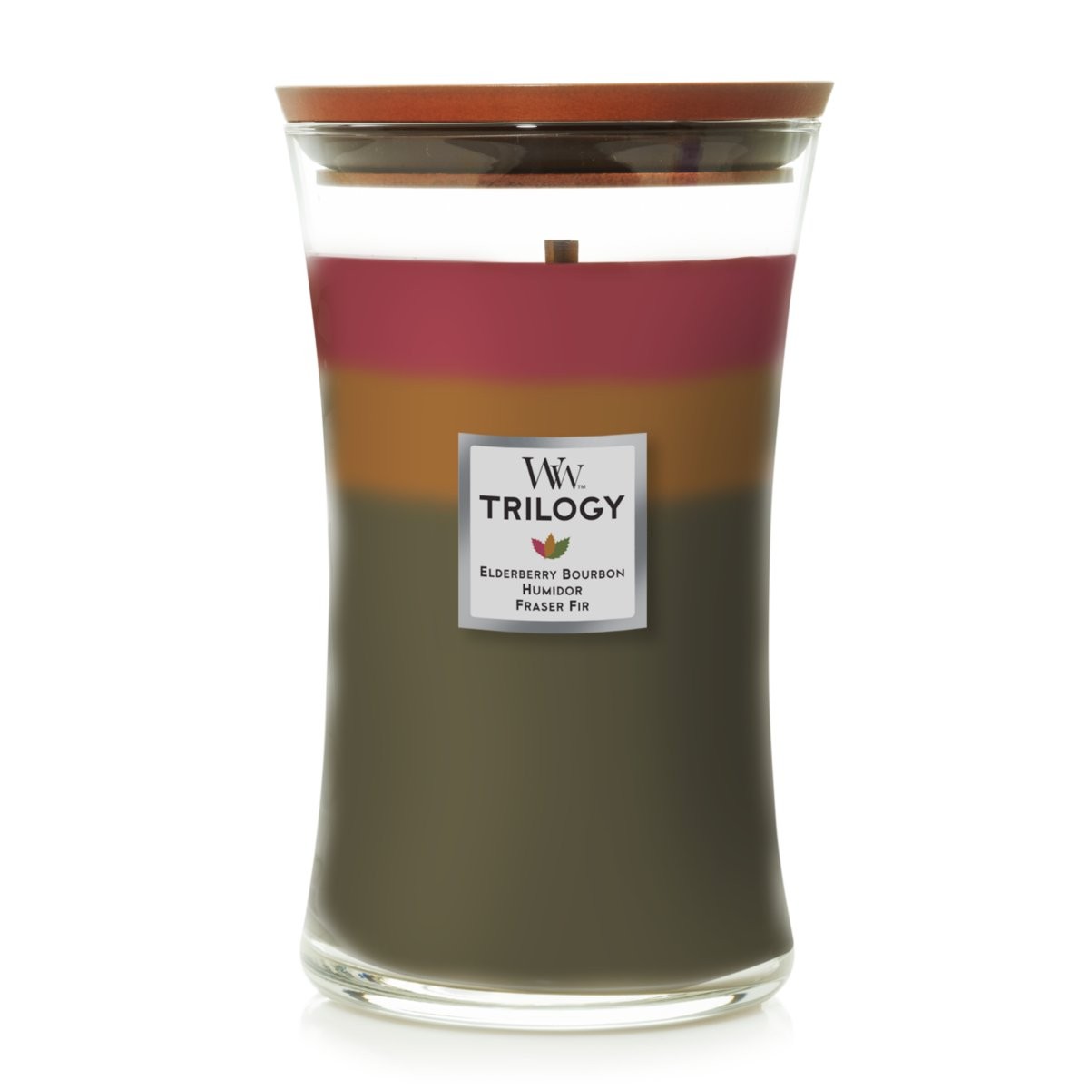 Bougie medium Woodwick epicea et genevrier - Esprit Maison