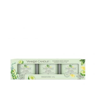 Cucumber Mint Cooler Coffret 3 Votives en Verre