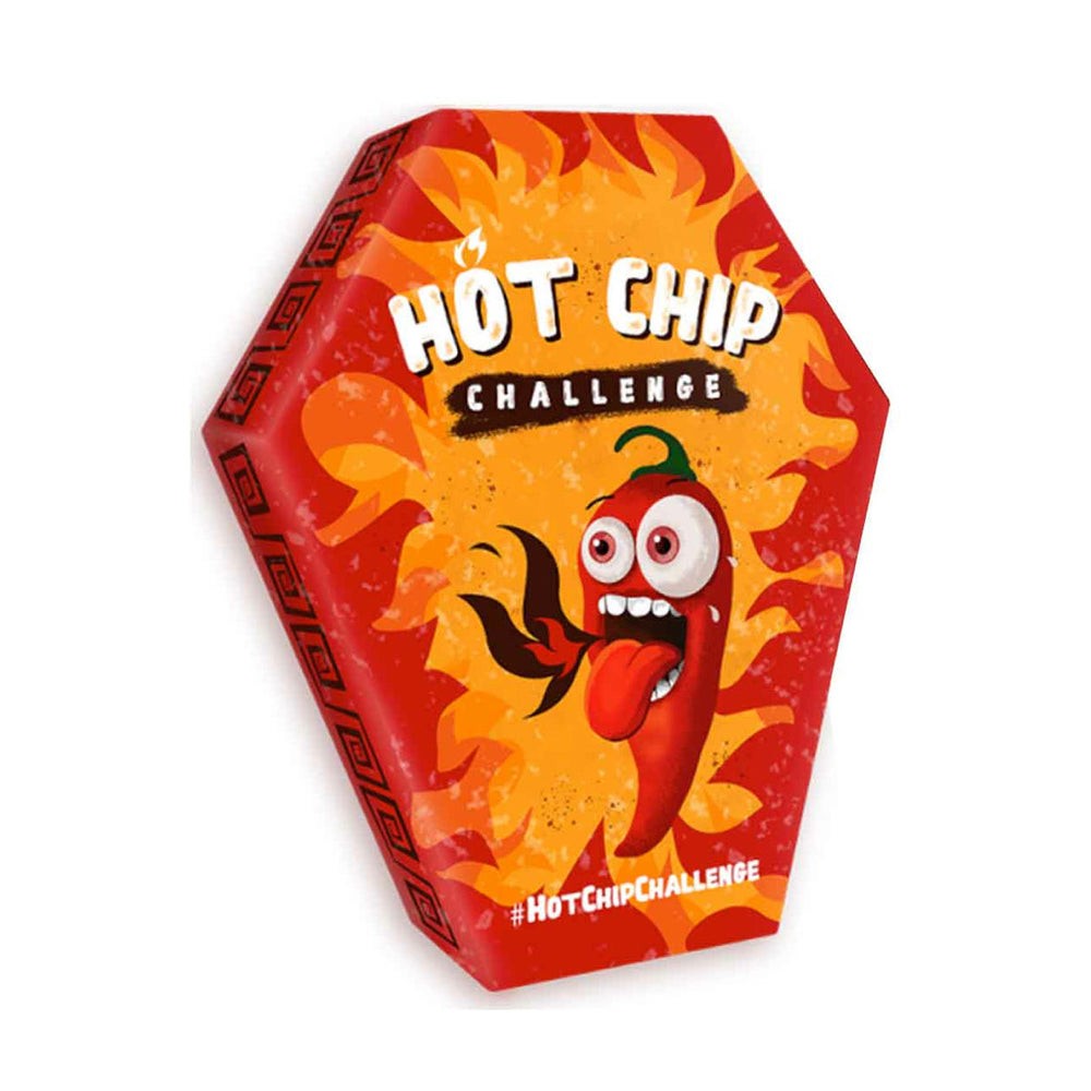 Sticker for Sale avec l'œuvre « la chips la plus piquante du monde