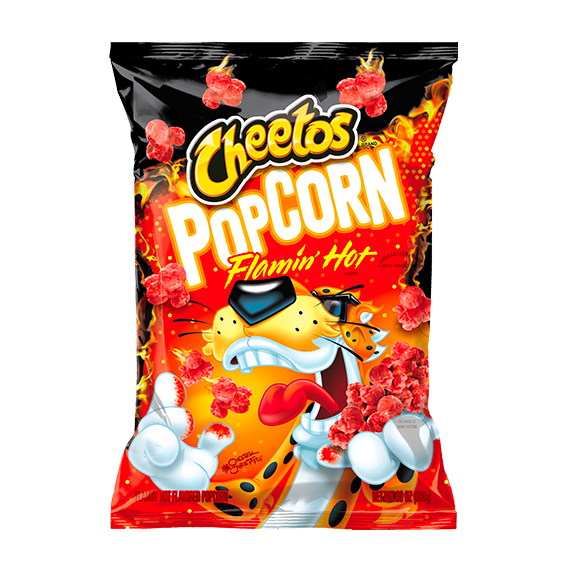 Cheetos flaming hot popcorn