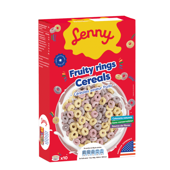 Fruity rings cereals