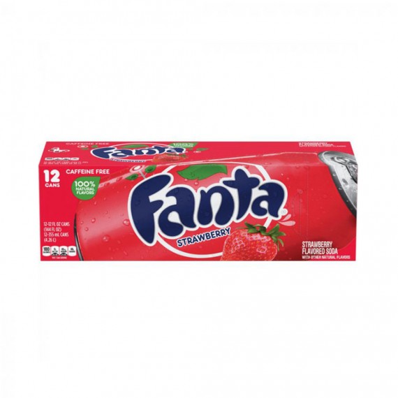 Fanta Strawberry frigo pack 12 canettes