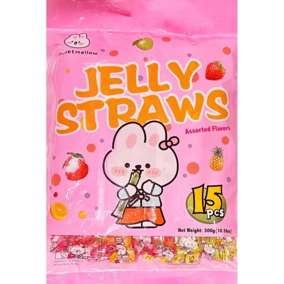 Jelly Straws Goûts Fruits 300g