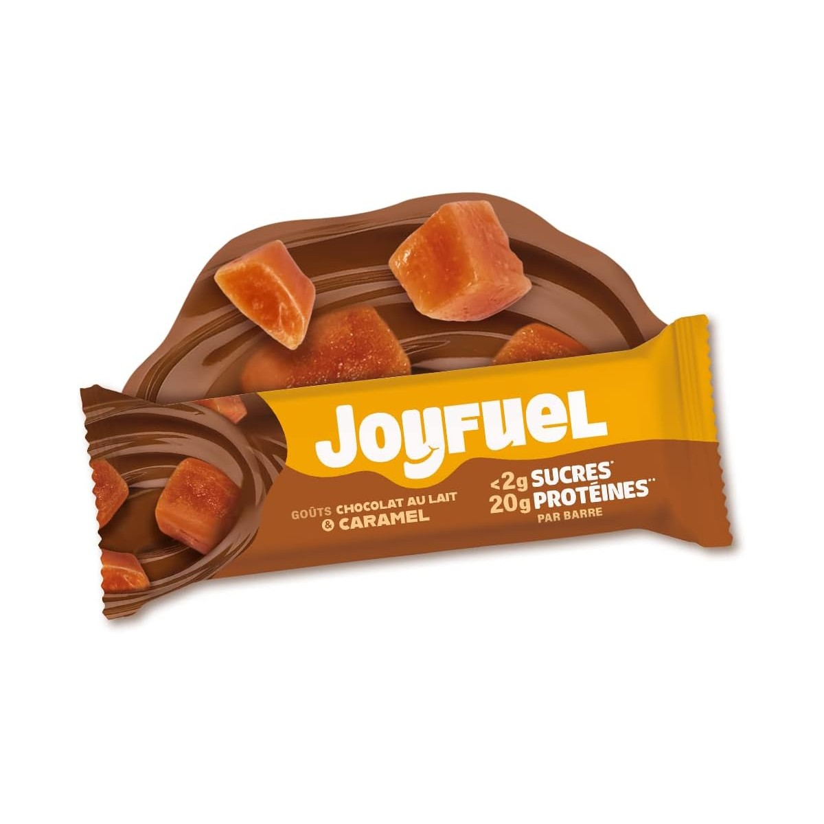 Cuillère en chocolat lait caramel 30g