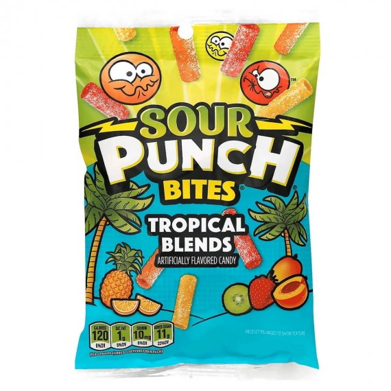 Sour Punch Bites Tropical Blend