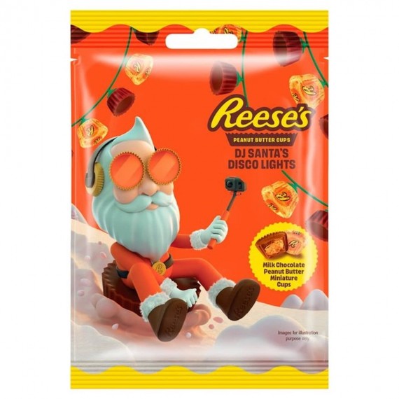 Reese Peanut Butter Cups Miniatures DJ Santa Disco Lignts