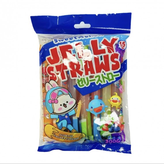 Jelly Straws Goûts Yaourt Assortis