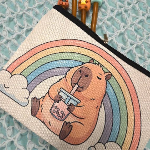 Pochette zippée Capybara